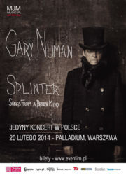 Gary Numan Splinter Tour Poster Warsaw
